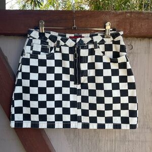 Checkered Mini Skirt